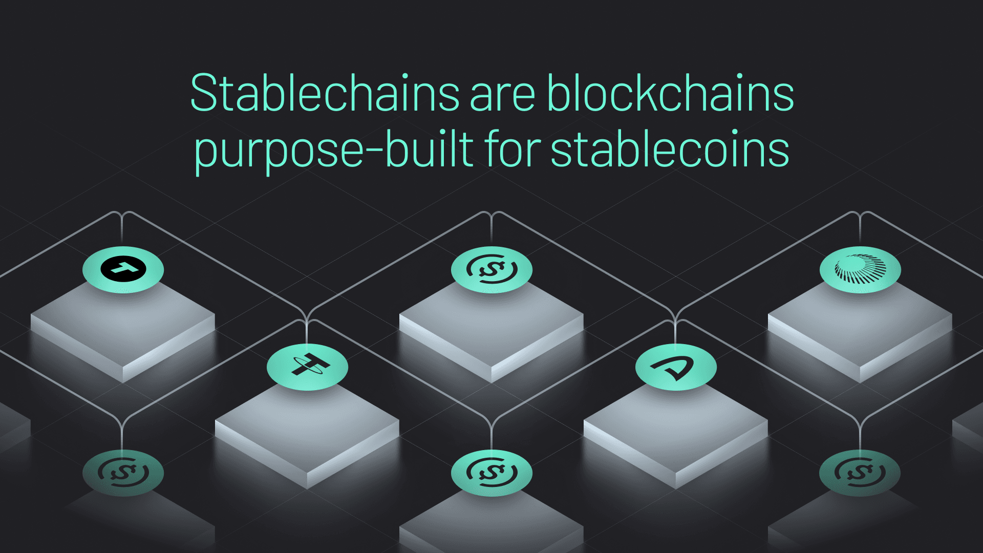 What are Stablechains (graphic 1) Stablechains are blockchains purpose-built for stablecoins.